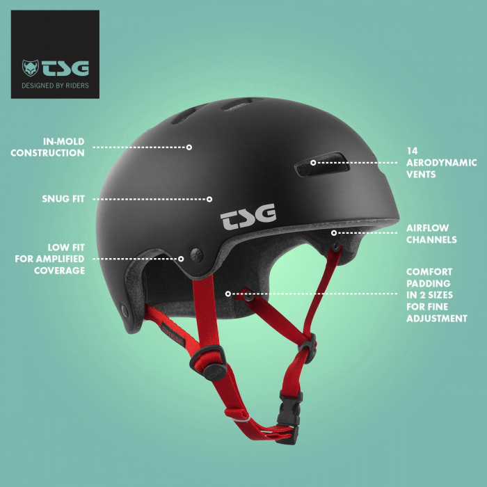 TSG Superlight Helmet - Satin Black - 3 