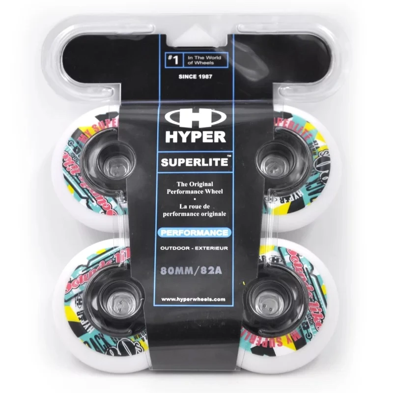 Hyper Superlite 80mm 82A fitness inline skate wheels