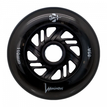LUMINOUS LED WHEELS Black 110MM (6 UNITS)