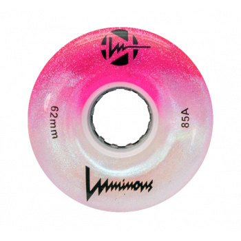 LUMINOUS LED ROLLER WHEELS COTTON CANDY 62MM (4 UNITS)