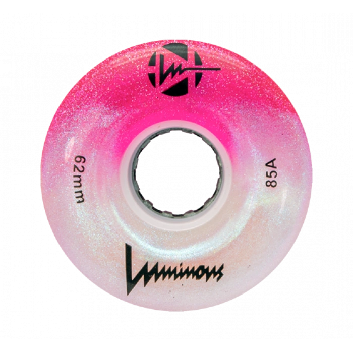 LUMINOUS LED ROLLER WHEELS COTTON CANDY 62MM (4 UNITS)