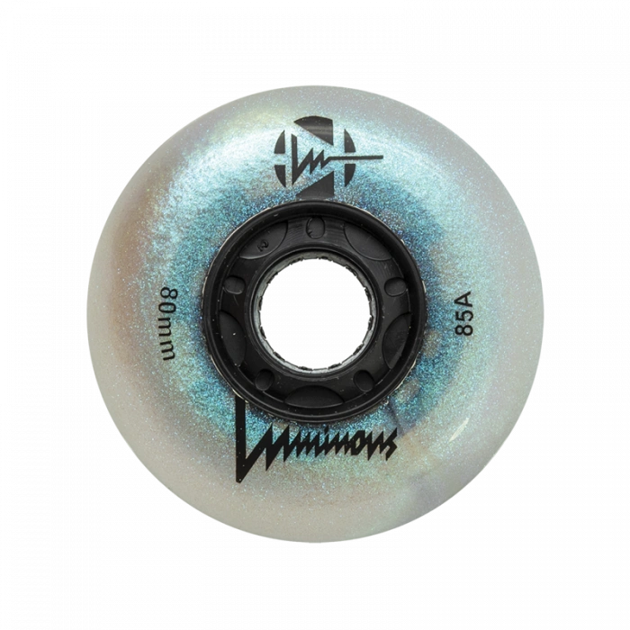 LUMINOUS LED WHEELS BLACK PEARL 80MM (4 UNITS)