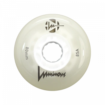 LUMINOUS LED WHEELS WHITE GLOW 80MM (4 UNITS)