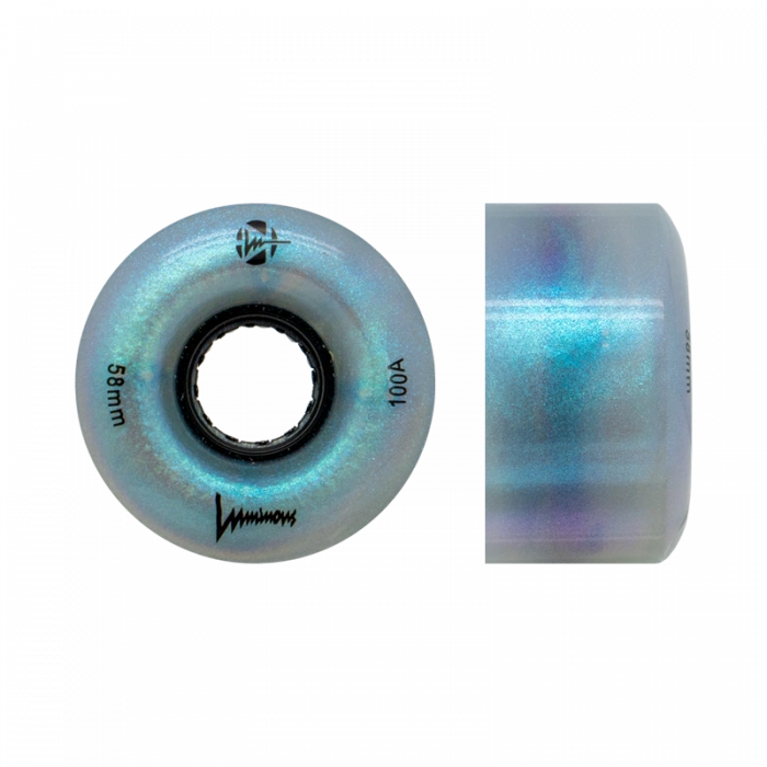 LUMINOUS LED WHEELS BLACK PEARL 100A 58MM (4 UNITS)