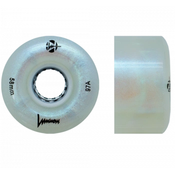 LUMINOUS LED WHEELS GLITTER 97A 58MM (4 UNITS)