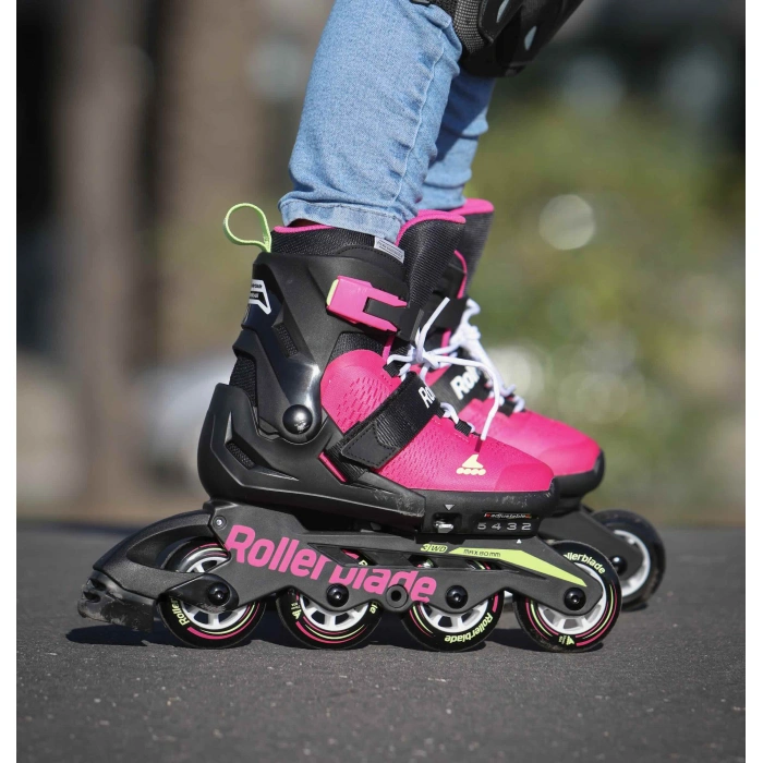 Rollerblade Microblade Pink/Light Green - 7 