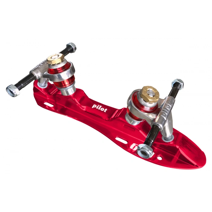 Pilot Falcon NTS Color Quad Skate Plate Red