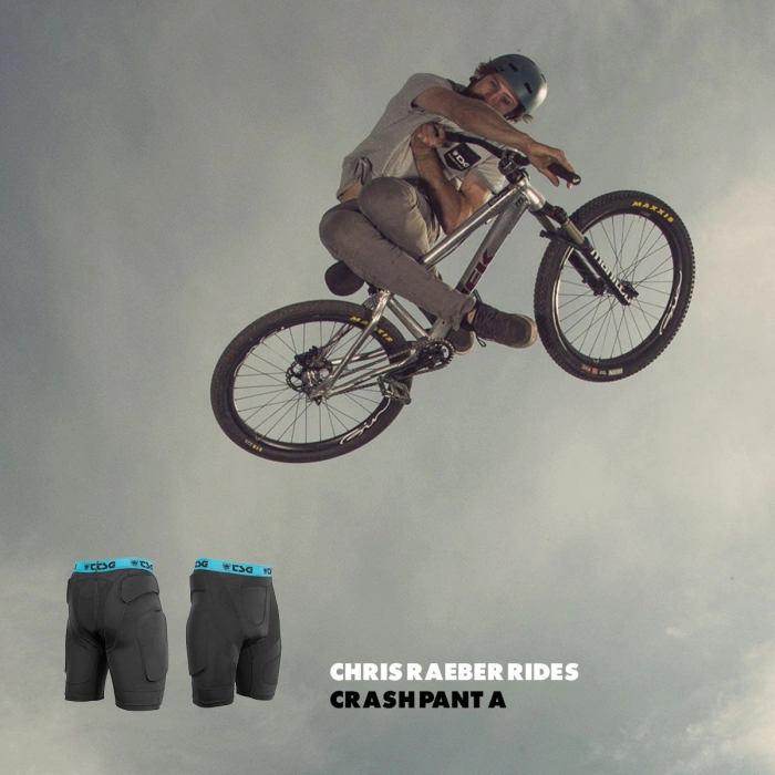 TSG Crash Pant A Protective Shorts - Black - 4 