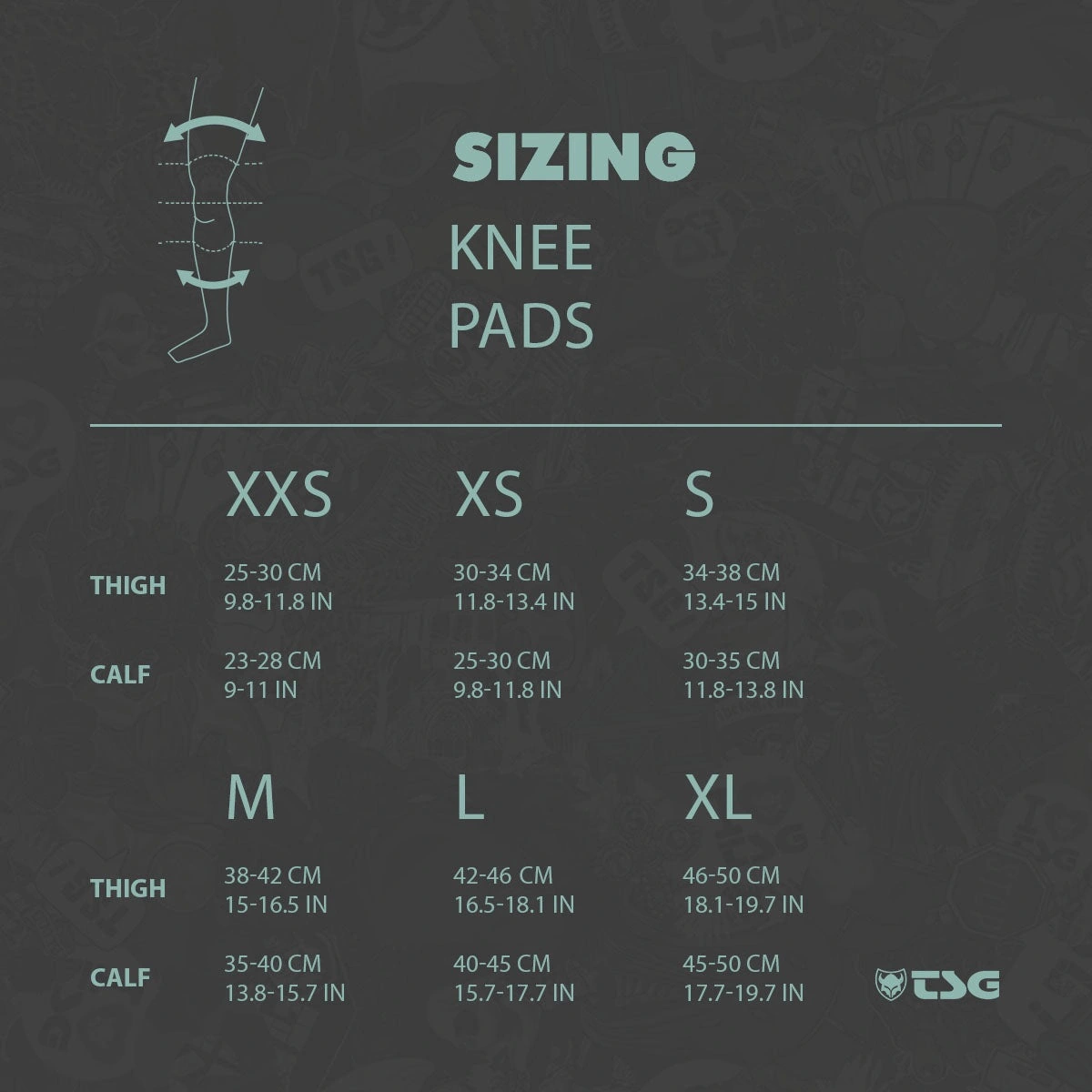 TSG All Ground Knee Pads size