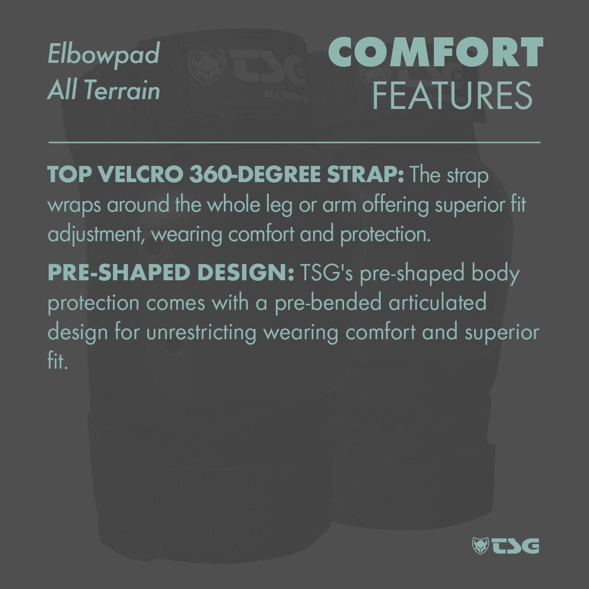 TSG All Terrain Elbow Pads comfort