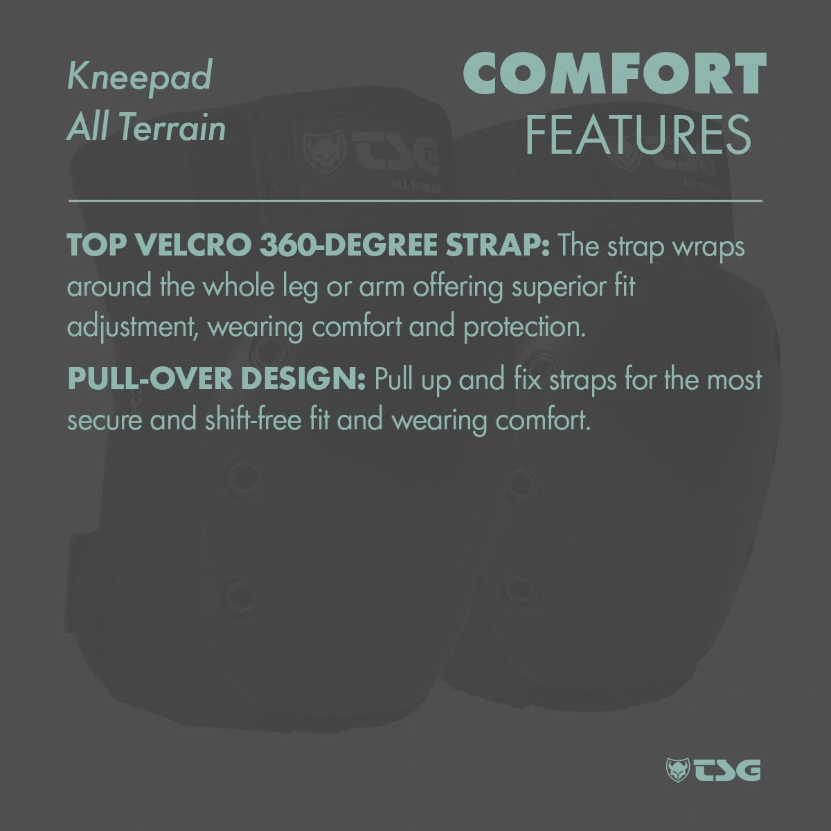 TSG All Terrain Knee Pads comfort