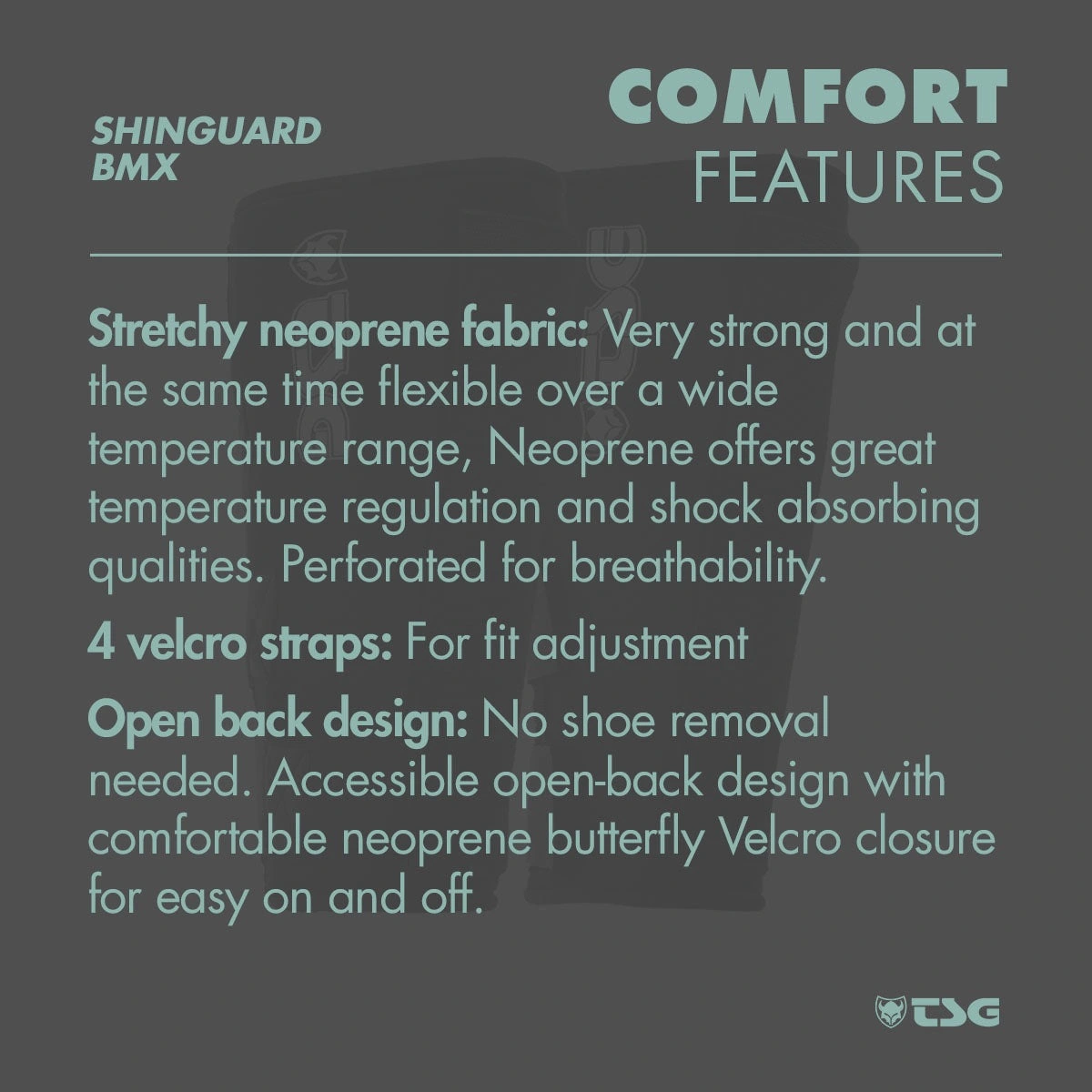 TSG BMX Shin Guards comfort