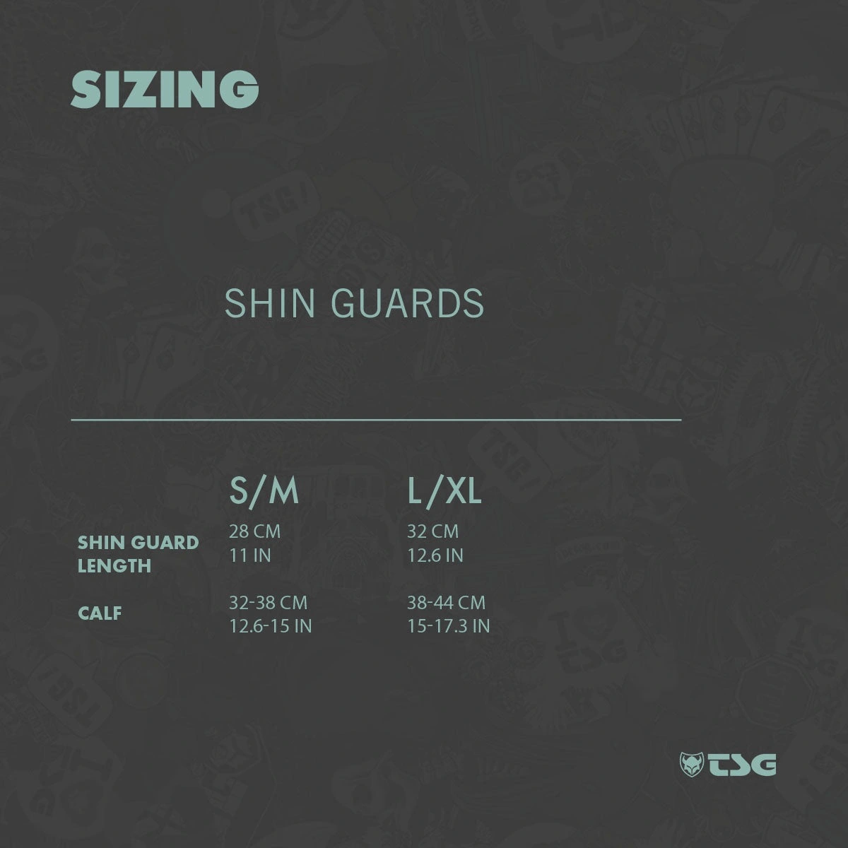 TSG BMX Shin Guards size