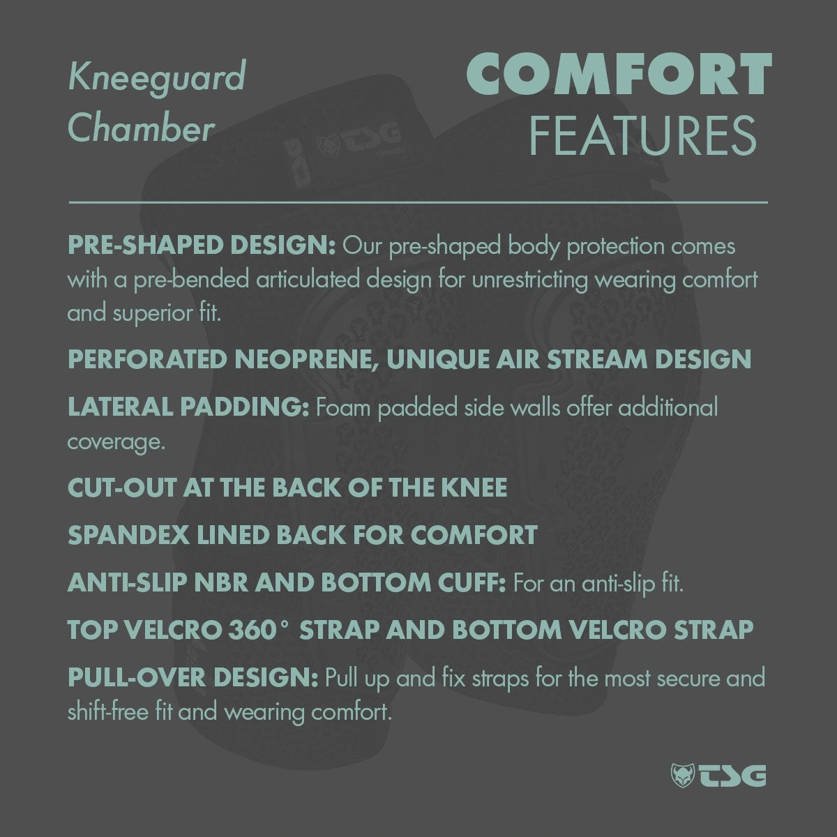 TSG Chamber Knee Guards comfort