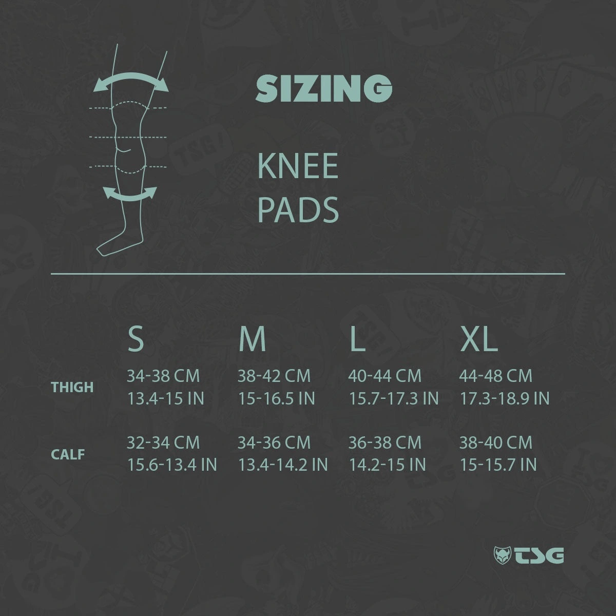 TSG Chamber Knee Guards size
