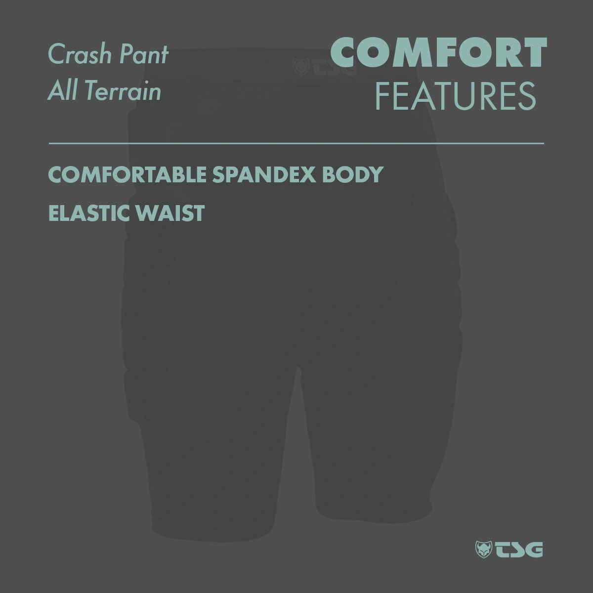 TSG Crash Pant All Terrain Protective Shorts comfort