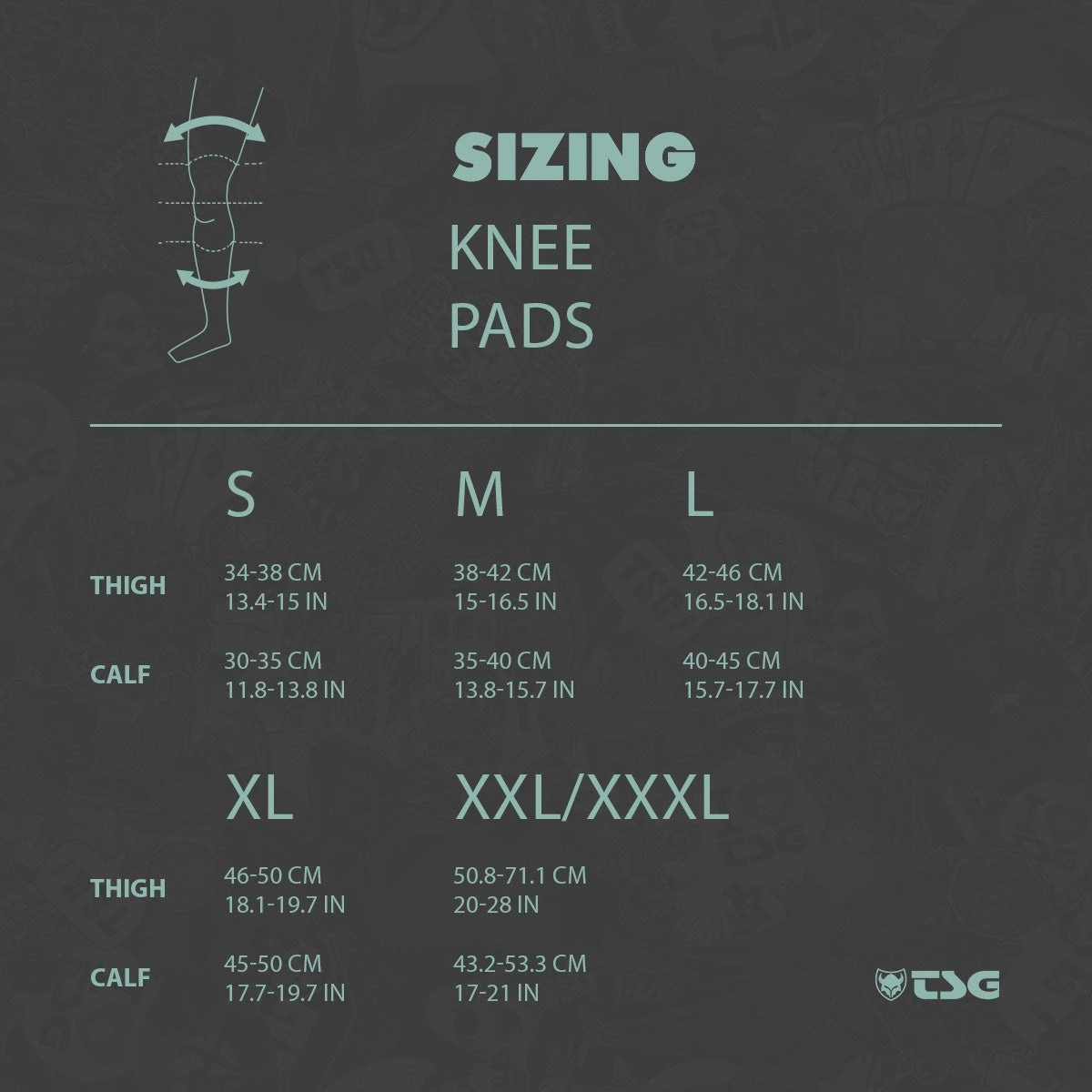 TSG Force III A Knee Pads size