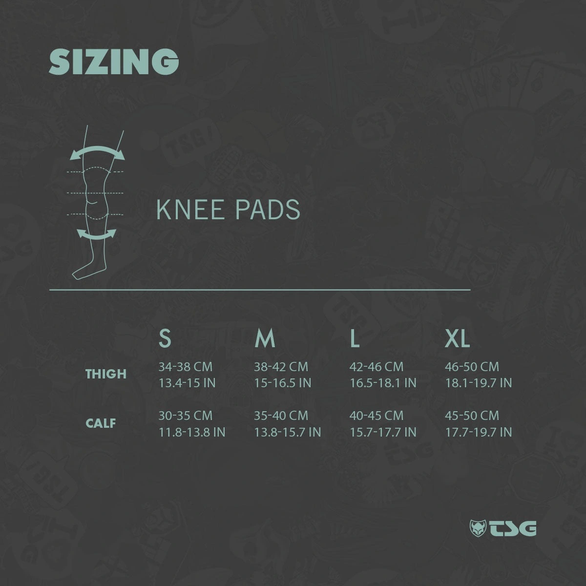 TSG Force V Knee Pads size