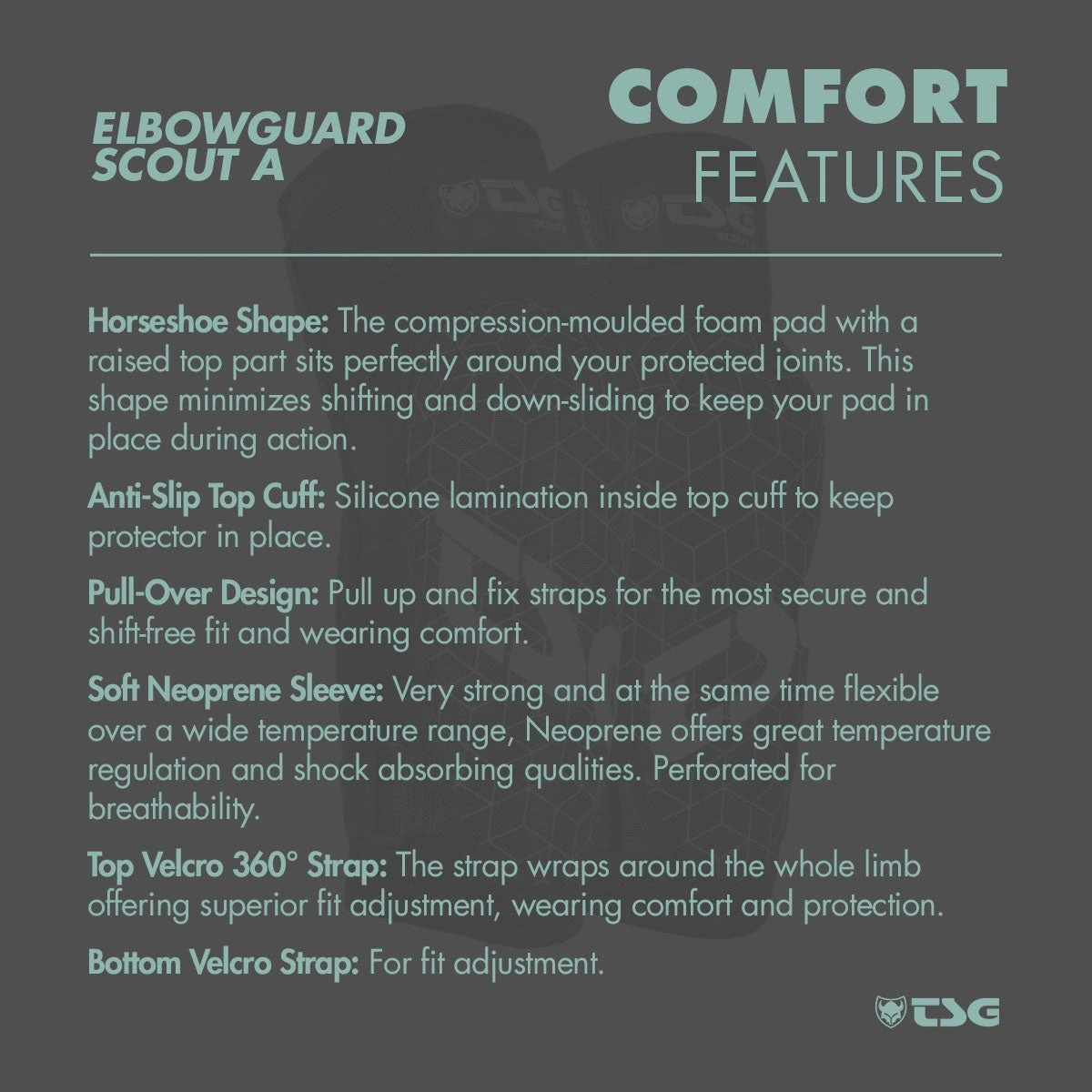 TSG Scout A Elbow Guards comfort