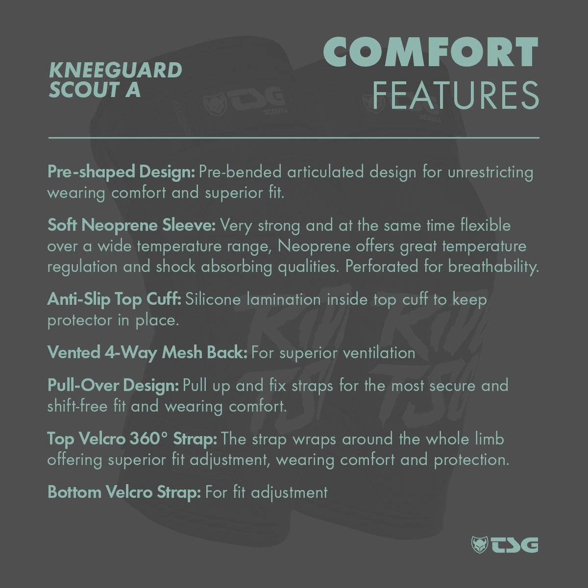 TSG Scout A Knee Guards comfort