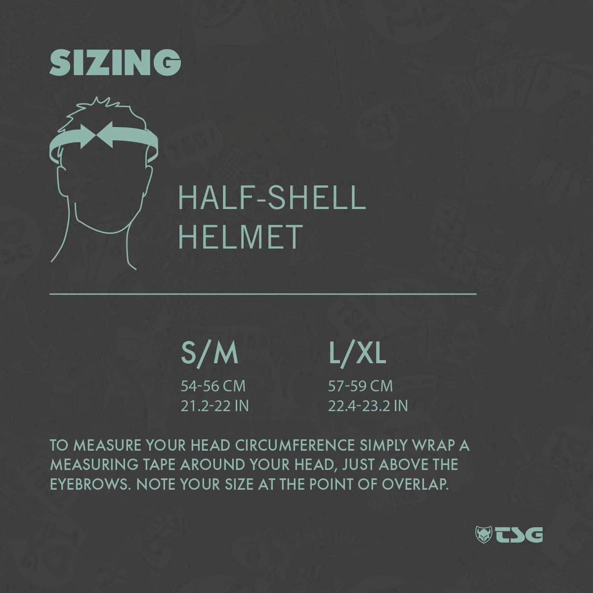 TSG skate bmx size chart