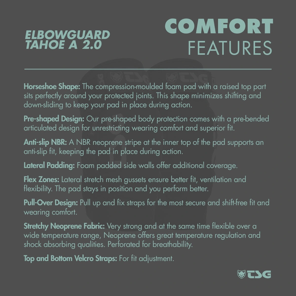 TSG Tahoe A 2.0 Elbow Guards comfort